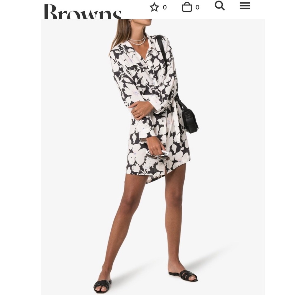 Double Rainbouu Cloud Control Floral Shirt Dress S